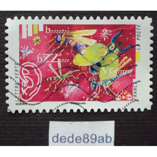 France..  Les Sens : L'ouïe . Zzzz Le Vol Des Insectes . Oblitéré Used Stamp.