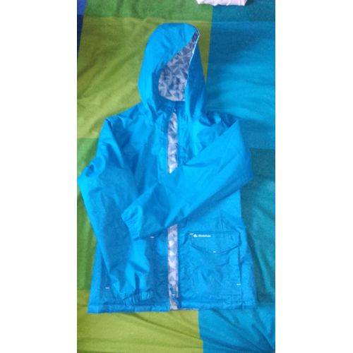 Coupe-Vent Décathlon Quechua Acrylique 10 Ans Bleu Turquoise