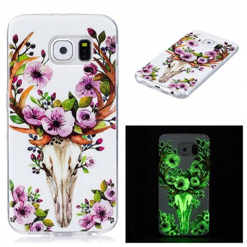 Saturcase Beau Motif Lumineux Fluorescent Ultra Mince Flexible Doux Tpu Gel Silicone Protecteur Cover Arrière Case Housse Coque Étui Pour Samsung Galaxy S6 Sm-G920f (Motif-5)