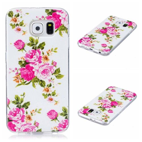 Saturcase Beau Motif Lumineux Fluorescent Ultra Mince Flexible Doux Tpu Gel Silicone Protecteur Cover Arrière Case Housse Coque Étui Pour Samsung Galaxy S6 Sm-G920f (Motif-9)