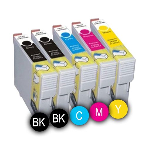 Pack 5 x Cartouches D¿encre ( 2 x Noir / 1 x Cyan / 1 x Magenta / 1 x Jaune ) Compatible BROTHER modèle LC980-XL Pour Imprimantes : Brother DCP 365CN Brother DCP 375 CW Brother DCP 390CN Brother DCP 395CN Brother DCP 535CN