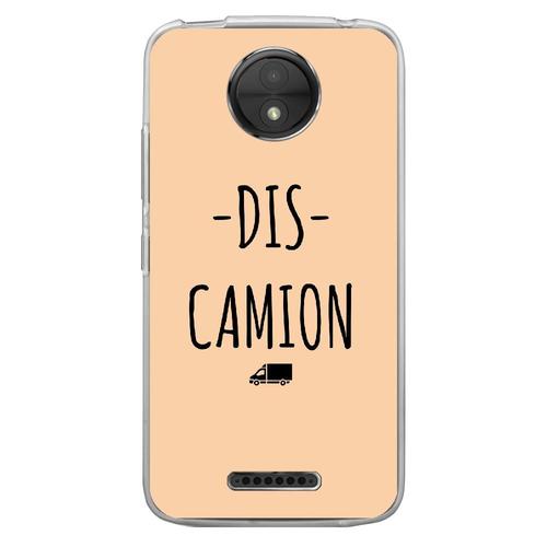 Coque Souple Pour Motorola Moto C Plus Avec Impression Motifs Dis Camion Beige