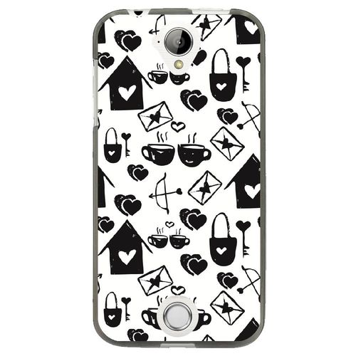 Coque Souple Pour Acer Liquid M330 Avec Impression Motifs Love Coeur 3