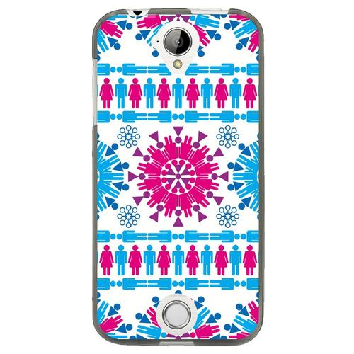 Coque Souple Pour Acer Liquid Z320 Avec Impression Motifs Ronds En Forme De Bonh