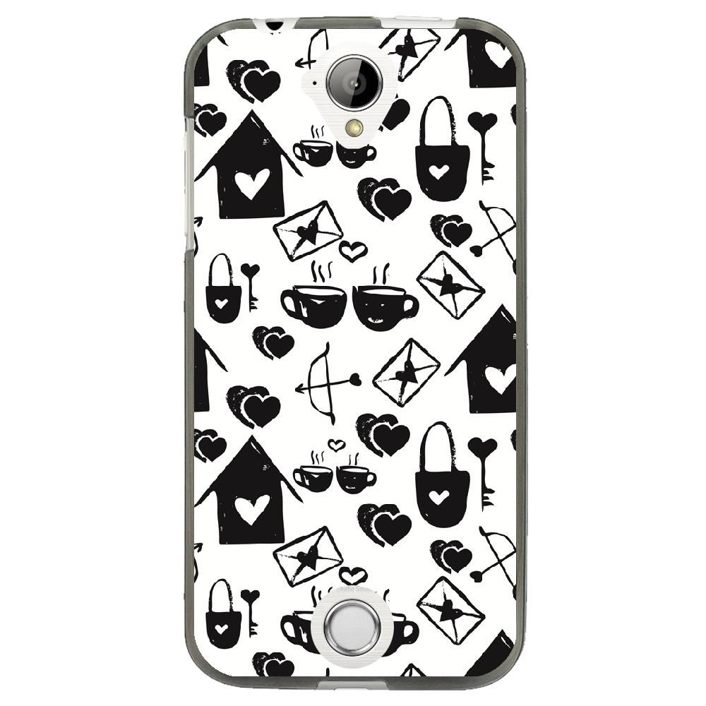 Coque Souple Pour Acer Liquid Z330 Avec Impression Motifs Love Coeur 3