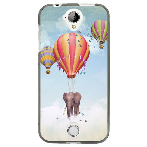 Coque Souple Pour Acer Liquid Z330 Avec Impression Motifs Éléphant Dans Les Nu
