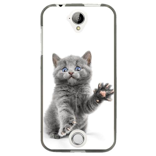Coque Souple Pour Acer Liquid Z330 Avec Impression Motifs Chat Yeux Bleus