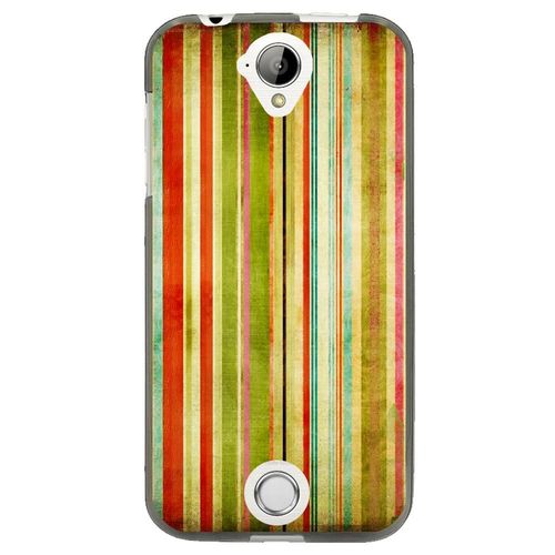 Coque Souple Pour Acer Liquid Z330 Avec Impression Motifs Bandes Effets Vintages