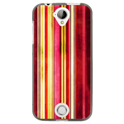Coque Souple Pour Acer Liquid Z330 Avec Impression Motifs Bandes Effets Vintages