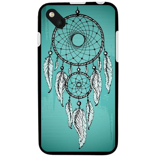 Coque Souple Pour Wiko Sunset 2 Avec Impression Motifs Attrape Rêve Sur Fond Bl