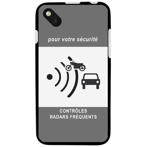 Coque Souple Pour Wiko Sunset 2 Avec Impression Motifs Panneau Radar