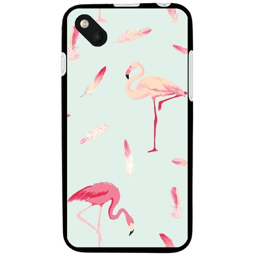 Coque Souple Pour Wiko Sunset 2 Avec Impression Motifs Flamants Roses
