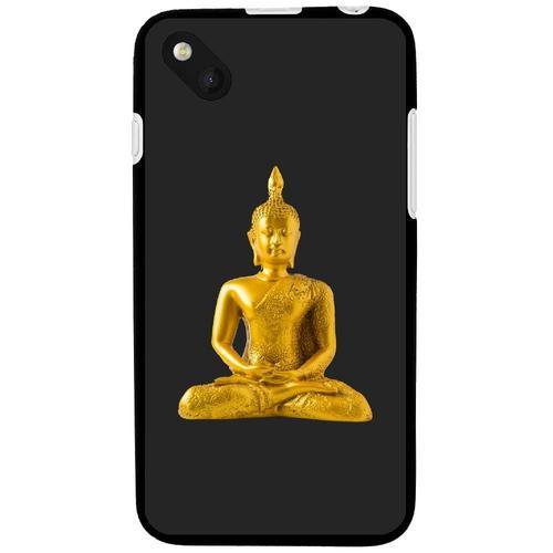 Coque Souple Pour Wiko Sunset 2 Avec Impression Motifs Bouddha Or