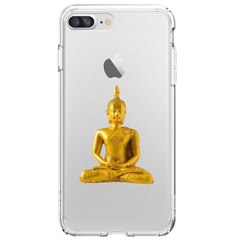 Coque Souple Pour Apple Iphone 7 Plus Avec Impression Motifs Bouddha Or