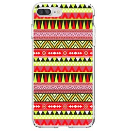 Coque Souple Pour Apple Iphone 7 Plus Avec Impression Motifs Aztèque Jaune Et R