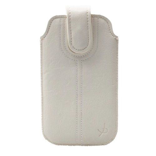 Etui Vertical Taille Iphone 7 Languette Magnétique Coloris Blanc