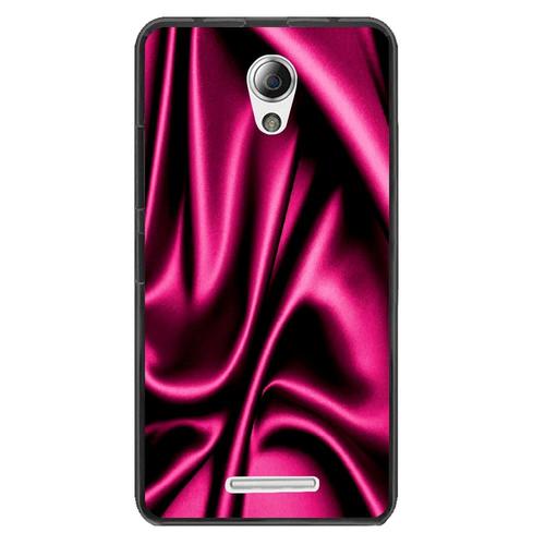 Coque Souple Pour Lenovo B Avec Impression Motifs Soie Drapée Rose