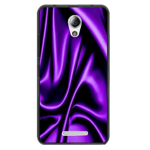 Coque Souple Pour Lenovo B Avec Impression Motifs Soie Drapée Mauve