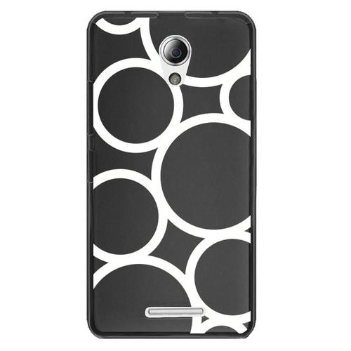 Coque Souple Pour Lenovo B Avec Impression Motifs Ronds Blancs