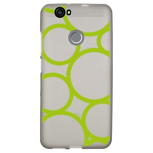 Coque Souple Pour Huawei Nova Avec Impression Motifs Ronds Verts