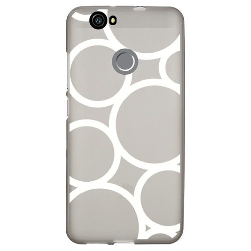 Coque Souple Pour Huawei Nova Avec Impression Motifs Ronds Blancs