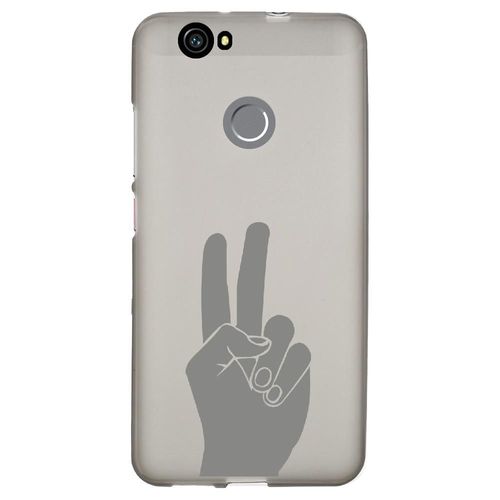 Coque Souple Pour Huawei Nova Avec Impression Motifs Main Peace And Love