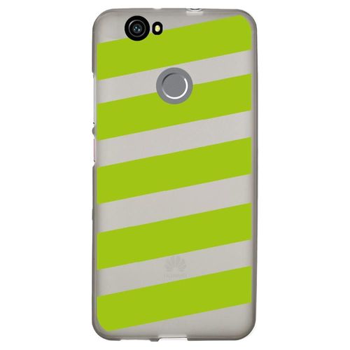 Coque Souple Pour Huawei Nova Avec Impression Motifs Bandes Vertes