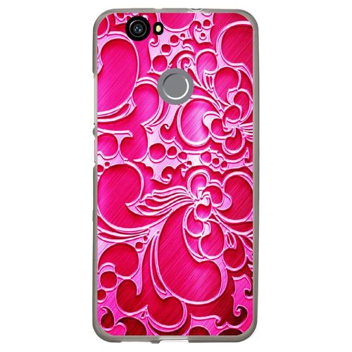 Coque Souple Pour Huawei Nova Avec Impression Motifs Arabesque Fushia