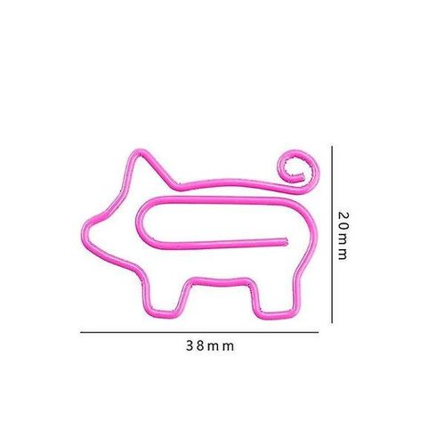 Trombones Roses En Forme De Cochon Mignon ¿ Marque-Pages De Marque-Page De Bureau