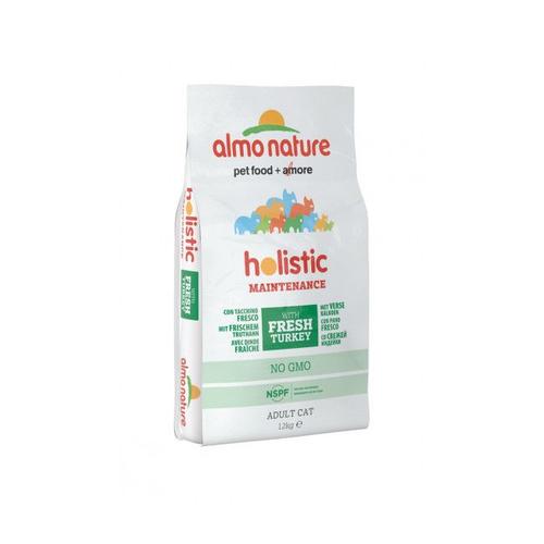 Croquettes Almo Nature Holistic Pour Chat Adulte À La Dinde Et Au Riz Sac 12 Kg