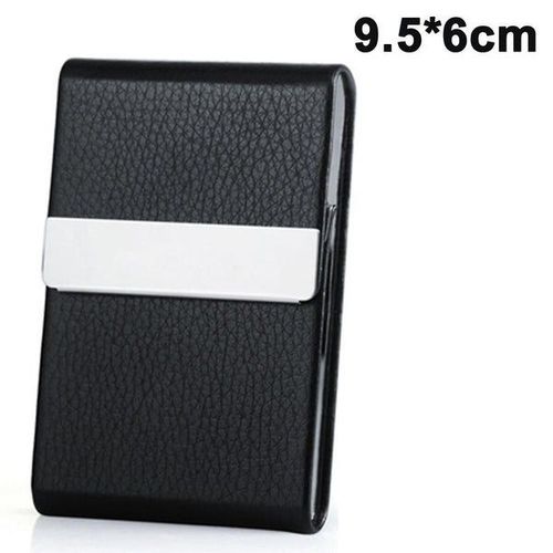 Étui Pour Cartes De Visite ¿ Porte-Cartes En Cuir Pu Et Métal