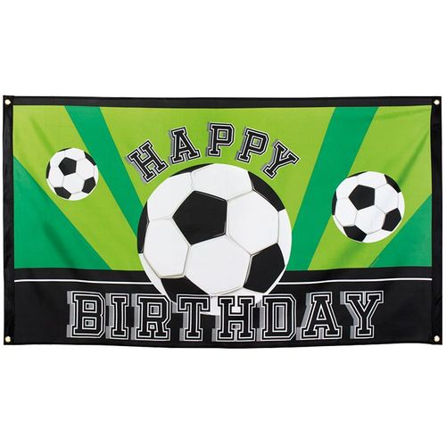 Bannière Ballons De Foot 'happy Birthday'