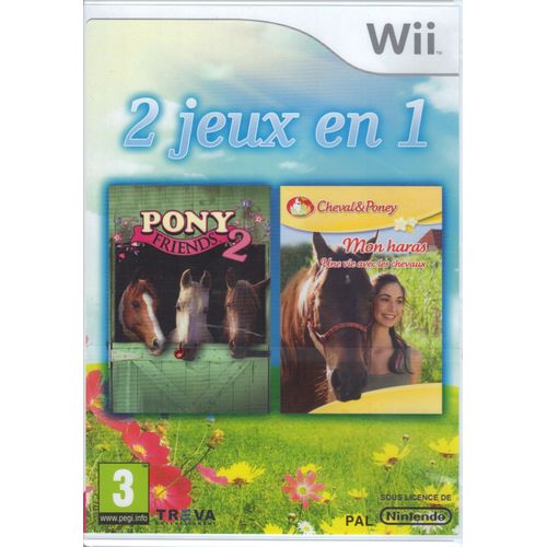 2 Jeux En 1 : Pony Friends 2 + Mon Haras, Une Vie Avec Les Chevaux Wii