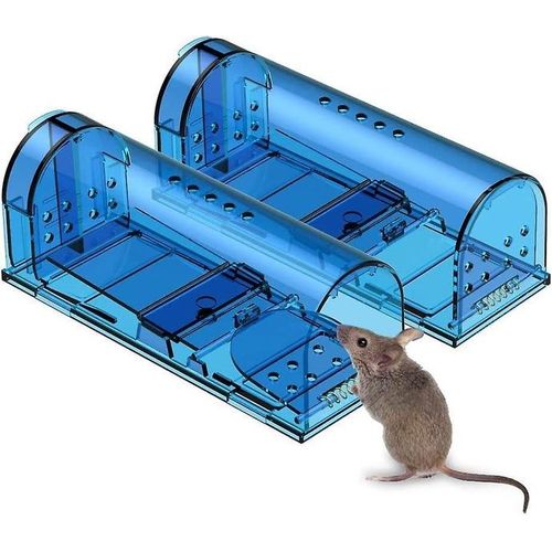 Piège À Souris Sans Cruauté | Paquet De 2 Pièges À Capture Et Libération | Meilleure Solution Intérieure