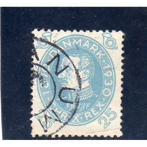 Timbre-Poste Du Danemark (60ème Anniversaire Du Roi Christian X)
