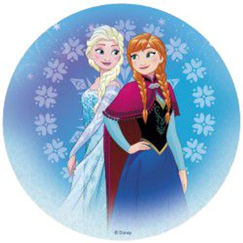 Disque En Sucre 'reine Des Neiges'