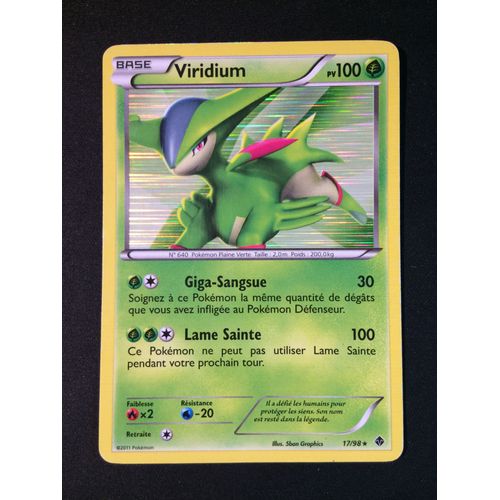 Viridium 17/98 Holo Set Noir & Blanc Pouvoirs Emergents Fr