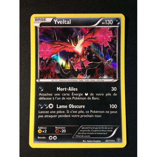 Yveltal 65/114 Holo Set Xy Offensive Vapeur Fr