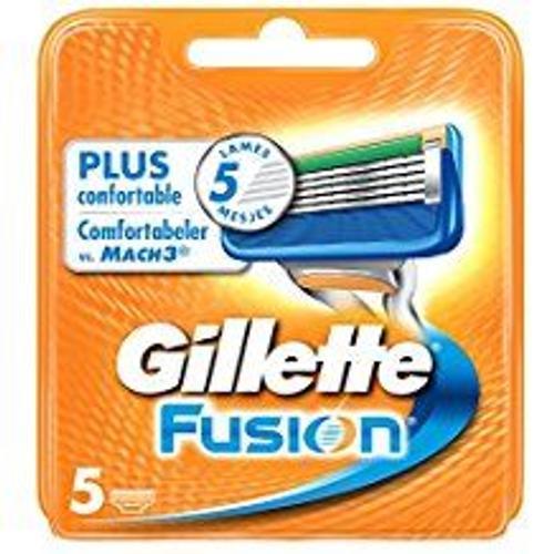Gillette Lames Pour Rasoir Fusion - 5 Pièces 