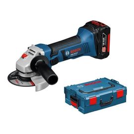 Bosch GWS 18-125 V-LI Meuleuse d'angle à batteries 18V Li-Ion set (2x batterie 5,0Ah) dans L-Boxx - 125mm