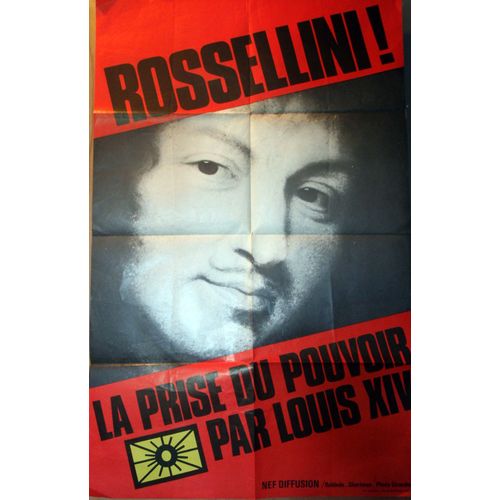La Prise Du Pouvoir Par Louis Xiv/ La Presa Del Potere Di Luigi Xiv - 1966 - Affiche Originale Pliée 80 X 120 - Roberto Rossellini - Histoire