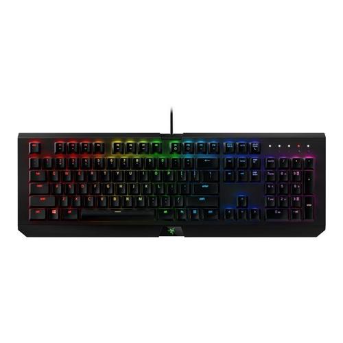 Razer BlackWidow X Chroma - Clavier - rétro-éclairé - USB - R.-U. - commutateur : Razer Green - noir