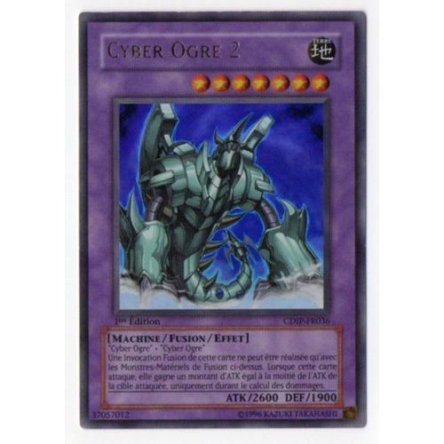 Carte Yu-Gi-Oh! Cyber Ogre 2 Cdip-Fr036