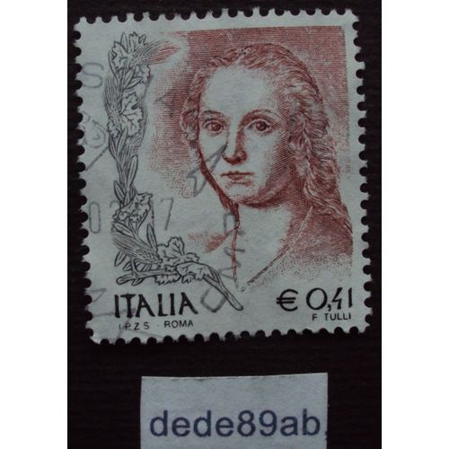 Italie..  0.41e Italia . Les Femmes Dans L'art . F.Tulli . Oblitéré Used Stamp.