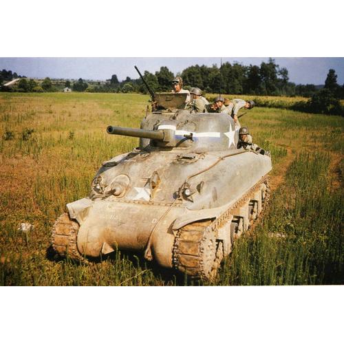 Ww2 - Char Sherman M4 Avec Canon De 105 De L'us Army