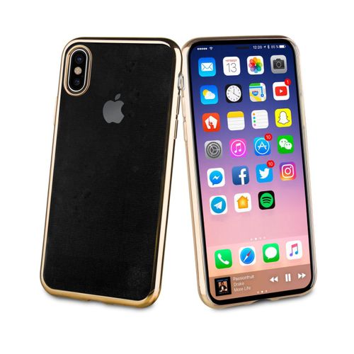 Muvit Life Coque Bling Or Pour Apple Iphone X
