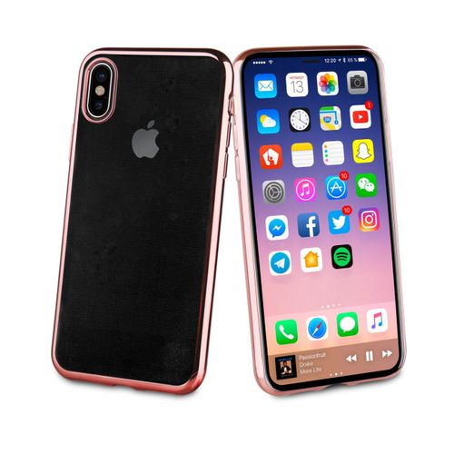 Muvit Life Coque Bling Or Rose Pour Apple Iphone X