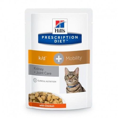 Hill's Prescription Diet Chat - K/D + Mobility Sachets - 12 Sachets