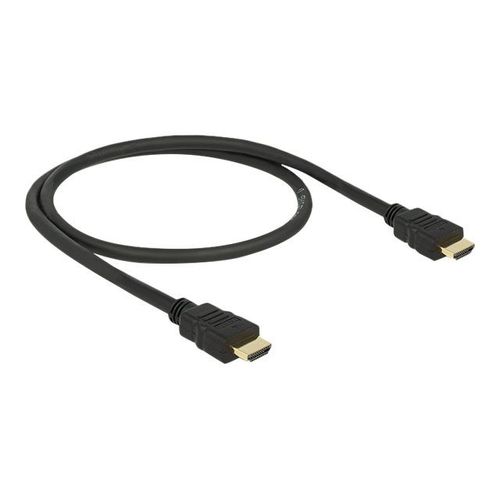 Delock - Câble HDMI avec Ethernet - HDMI mâle pour HDMI mâle - 50 cm - noir - support 4K