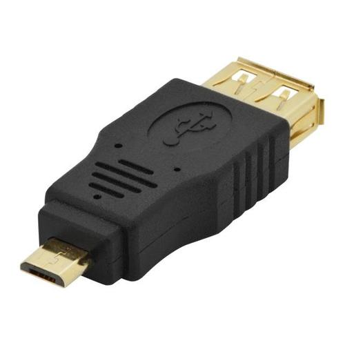 Ednet - Adaptateur USB - USB (F) pour Micro-USB de type B (M) - USB 2.0 - noir